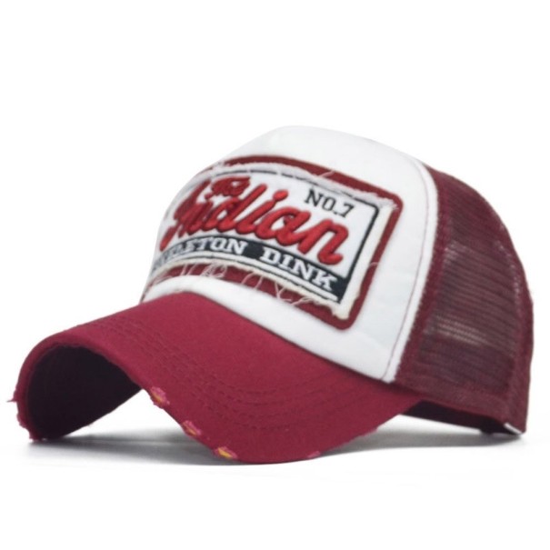 Czapka z daszkiem typu trucker T201 wino