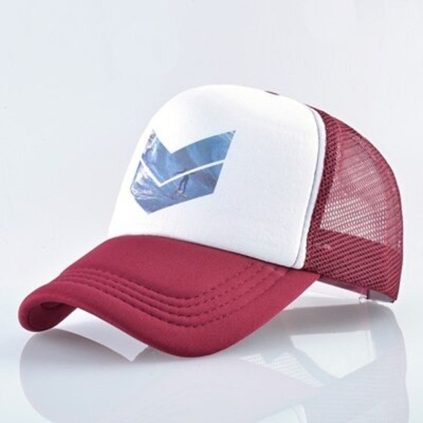 Czapka z daszkiem typu trucker z surferem wino