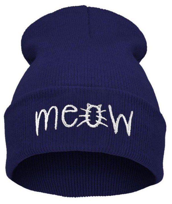 Czapka zimowa damska Meow J1684 niebieski