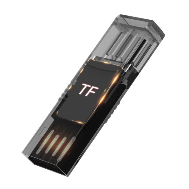 Czytnik kart pamięci USB-C / USB Micro SD czarny