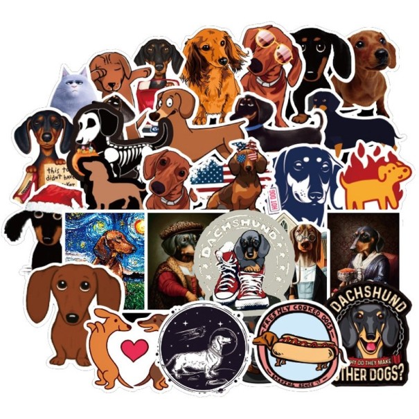 Dachshund Stickers 50 pcs 1