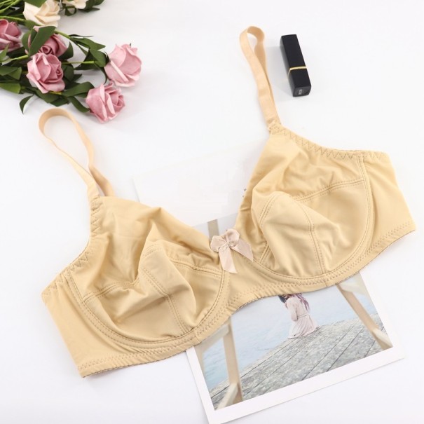 Dam-bh med rosett beige 120E