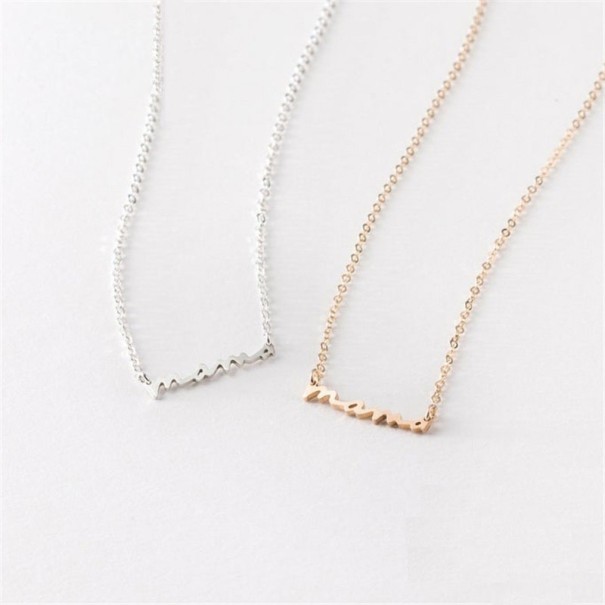 Dam halsband mama silver