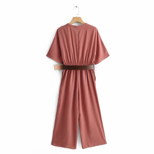 Dam sommar jumpsuit med bälte