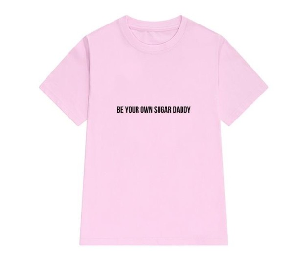 Dam T-shirt med A73 inskription rosa XS