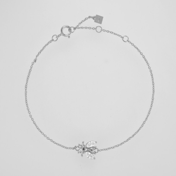 Damarmband bee H156 silver