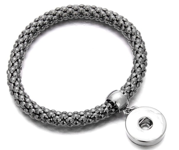 Damarmband med hänge J1832 mörkgrå