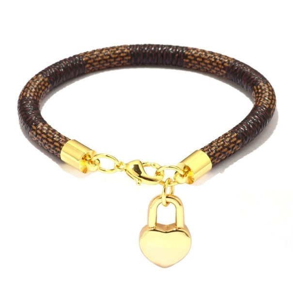 Damarmband med hjärthänge H381 1