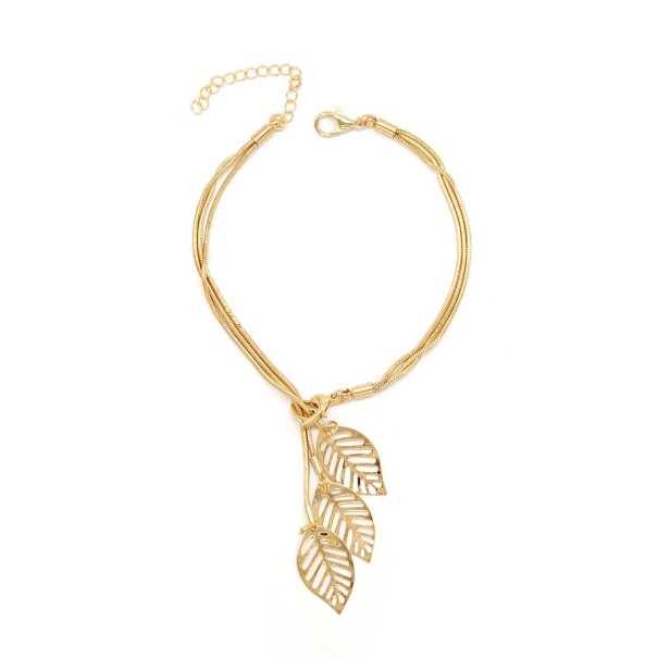 Damarmband med löv silver