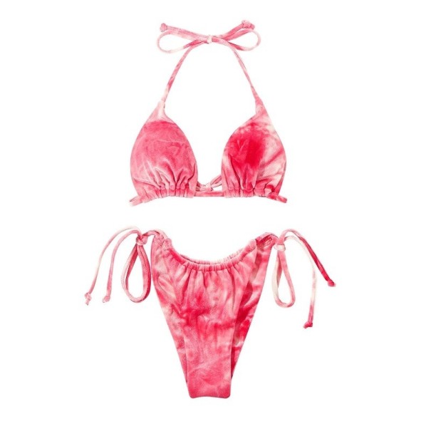 Dambikini P1221 mörkrosa S