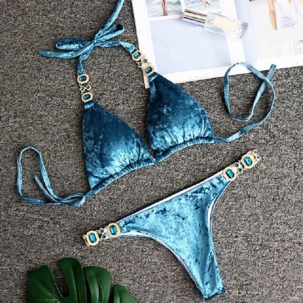 Dambikini P301 blå M