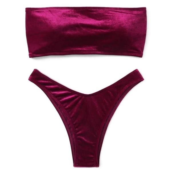 Dambikini P517 vinröd M