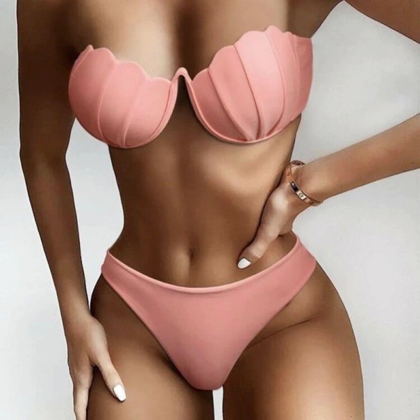Dambikini P657 aprikosfärgad L