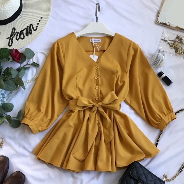 Damblus med Daisy rosett