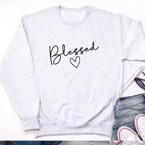 Dame Blessed sweater grå L