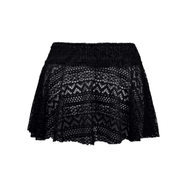 Dame blonde mini nederdel G7 sort S