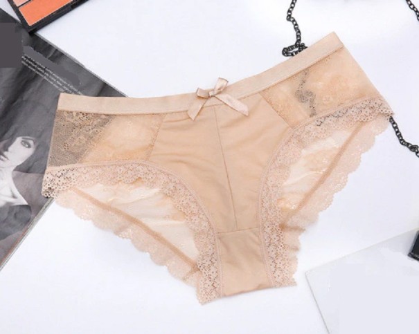 Dame blondetrusser Paula beige S