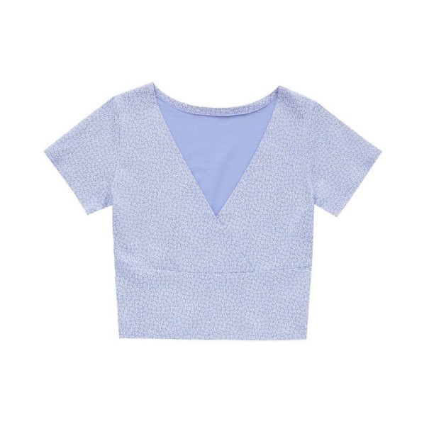 Dame crop top med høj halsudskæring B364 M 5
