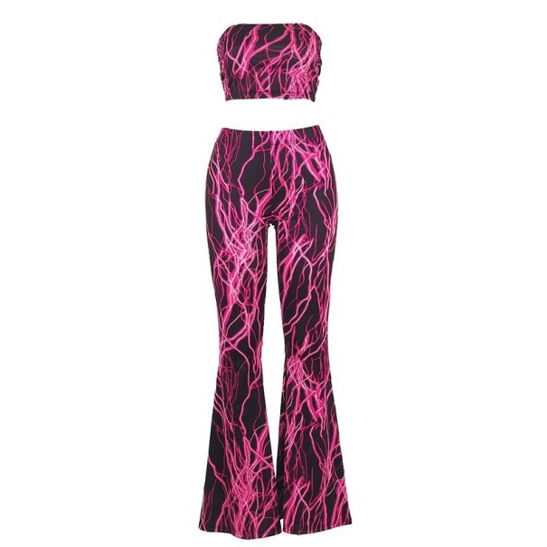 Dame crop top og bukser B1241 L