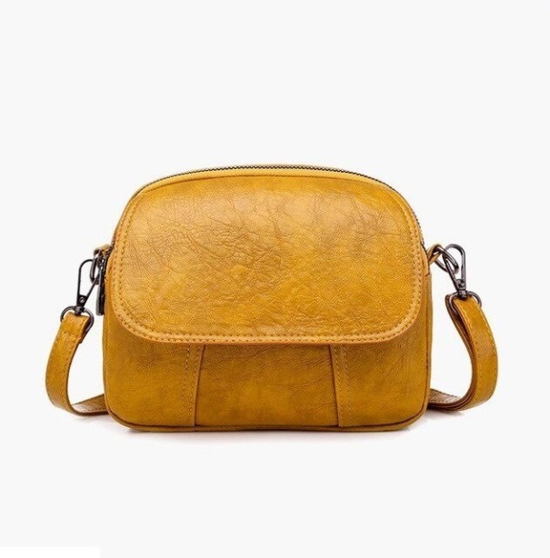Dame crossbody-taske M775 mørkegul