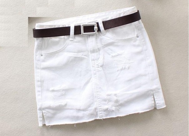 Dame denim mini nederdel G107 XL 3