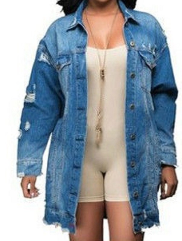 Dame denimjakke A1873 L