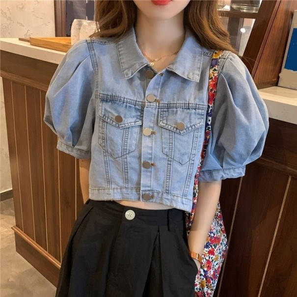 Dame denimjakke P1767 S