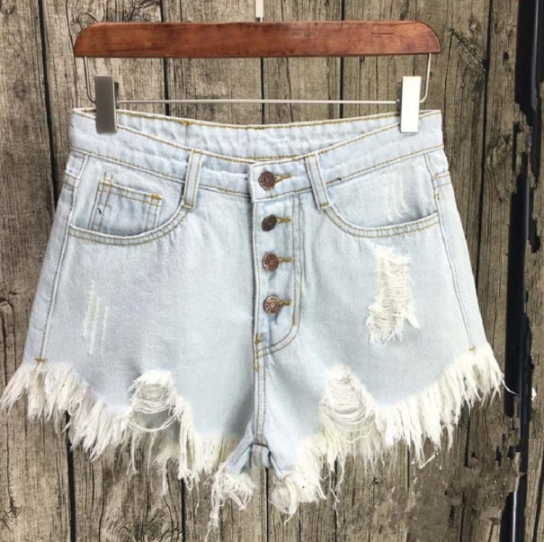 Dame denimshorts Amanda lyseblå XS