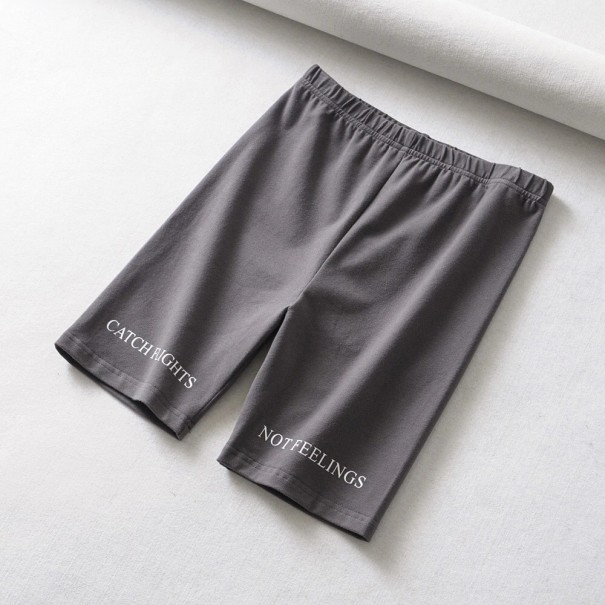 Dame elastiske shorts Irene grå S