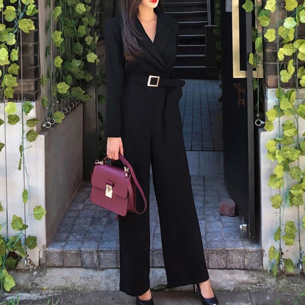 Dame formel jumpsuit med bælte A1955 M