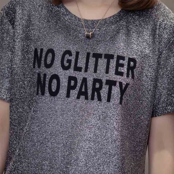 Dame glimmer t-shirt A1188 L