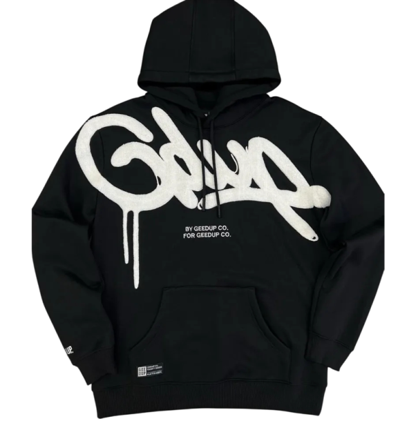 Dame hoodie med hætte og lommer Enfarvet hoodie lavet af blød bomuld med moderne mønster Komfortabel fritidsbeklædning i forskellige farver hvid S