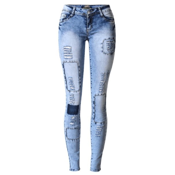 Dame jeans med revner A2 36