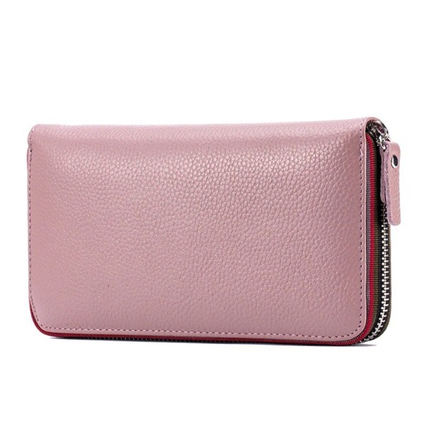 Dame læderpung M350 rosa