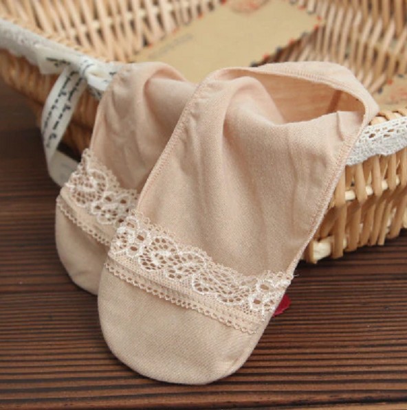 Dame lave sokker - 3 par beige