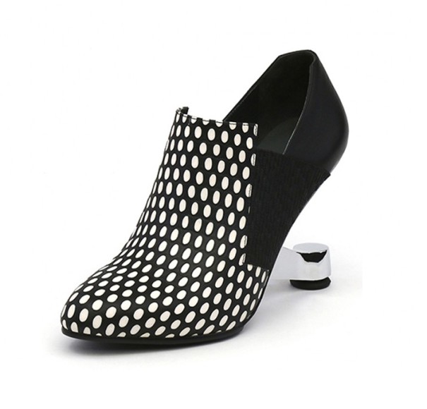 Dame loafers med hæl A844 34 2