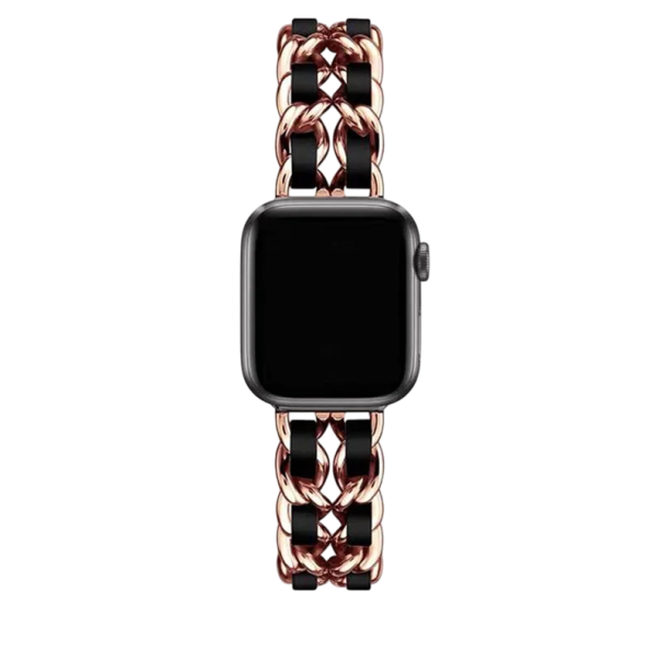 Dame metalrem til Apple Watch Series 10–11 42 mm Elegant metalarmbånd til ure Luksus dameaccessory til iWatch Rose gold