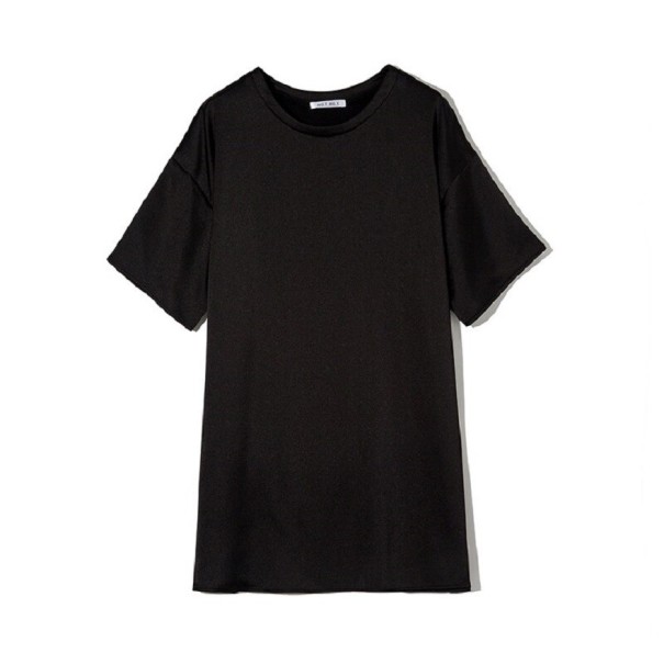 Dame oversized T-shirt A1330 sort L
