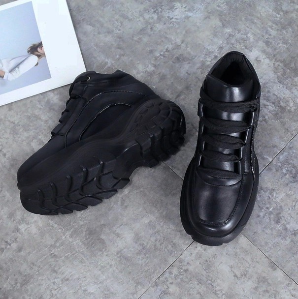 Dame plateausneakers J2421 sort 40