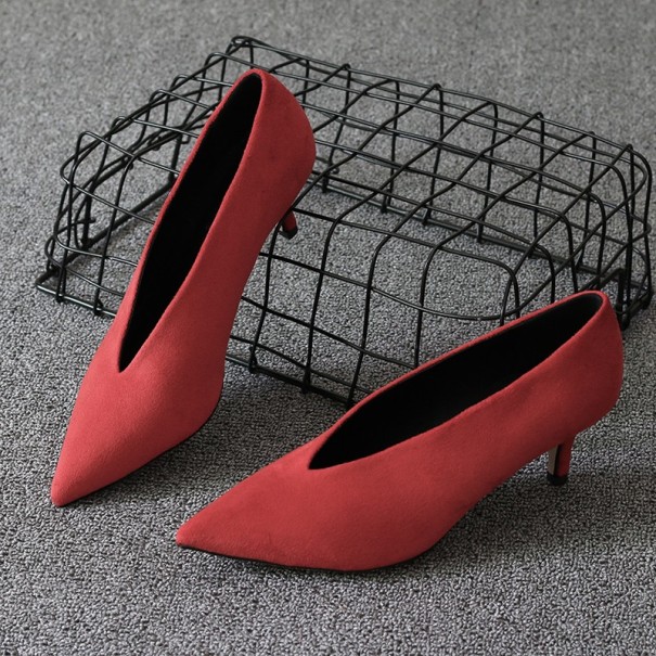 Dame pumps Marie rød 39