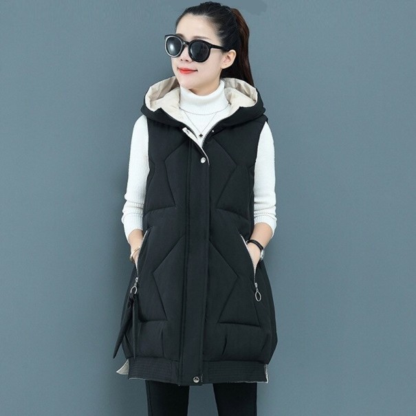 Dame quiltet vest P1536 hvid M