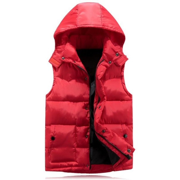 Dame quiltet vest P1556 rød S