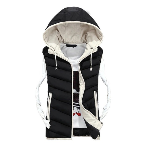 Dame quiltet vest P1938 sort XL