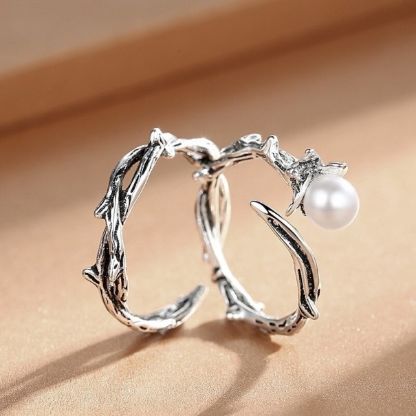 Dame ring 2 stk. D986 sølv