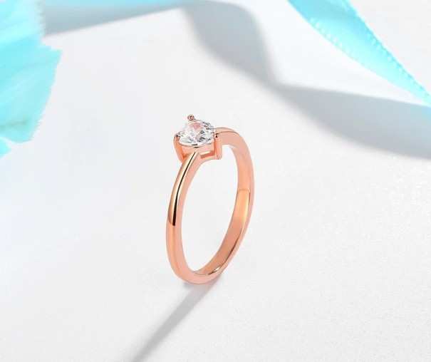 Dame ring D1010 gammelrosa 10