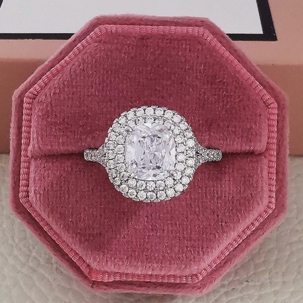 Dame ring D1016 hvid 4,5