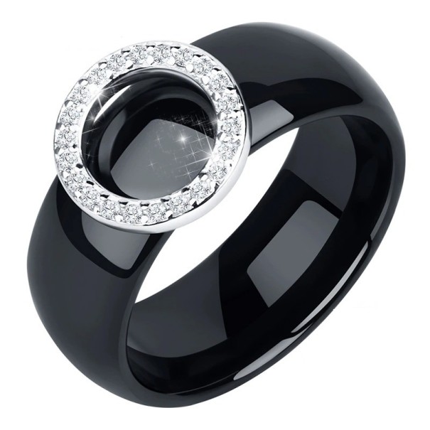 Dame ring D1264 sort 7