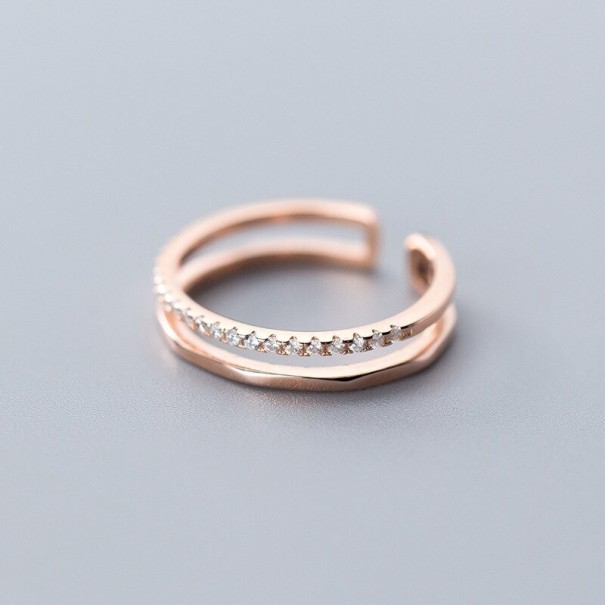 Dame ring D1282 gammelrosa