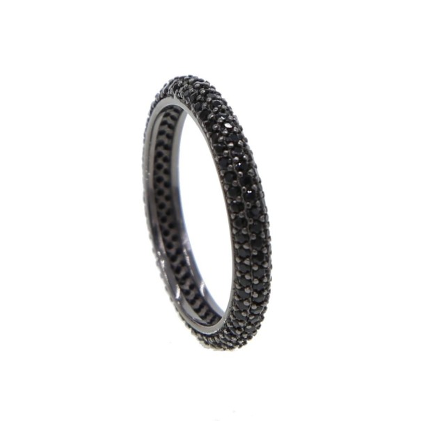 Dame ring D1419 sort 7