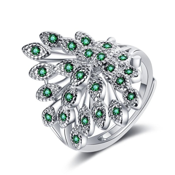 Dame ring D1475 grøn
